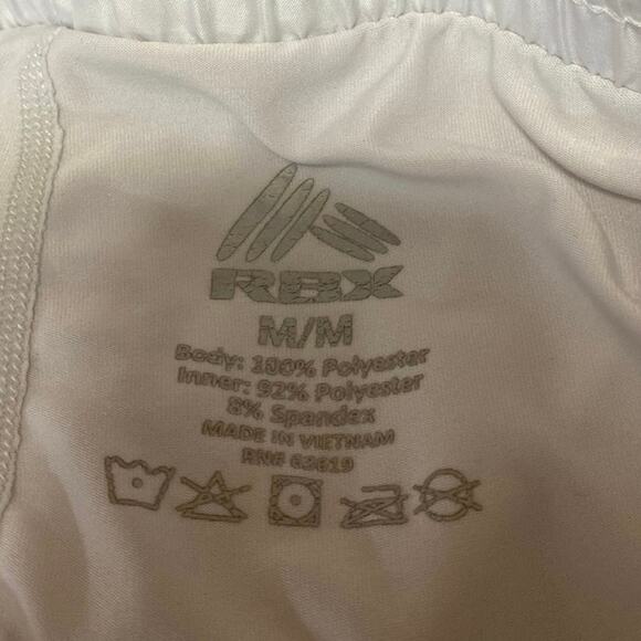 RBX Women's White Elastic Waist Drawstring Activewear Running Sweat Shorts M - Picture 4 of 4